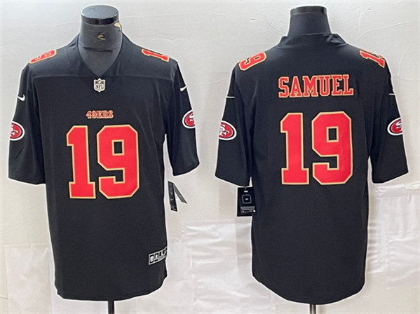 Men's San Francisco 49ers #19 Deebo Samuel Black Vapor Untouchable Limited Football Stitched Jersey
